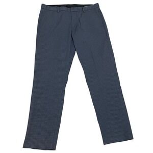 Bonobos Men's 35x30 Slim Weekday Warrior Thursday Blue Check Dress Pants Chinos